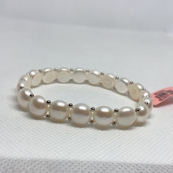 NWT Genuine Freshwater Pearl stretchable bracelet J70 - Picture 2 of 9